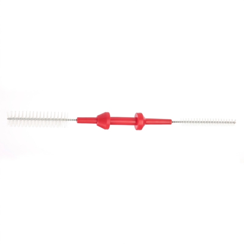 Brosse de nettoyage pour endoscope à double extrémité, conception à deux têtes